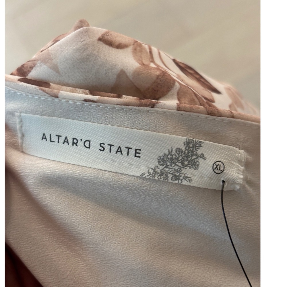 Altard State Bellani Floral Tiered Lace Maxi Skirt Ivory Mocha XL NEW - Picture 6 of 10